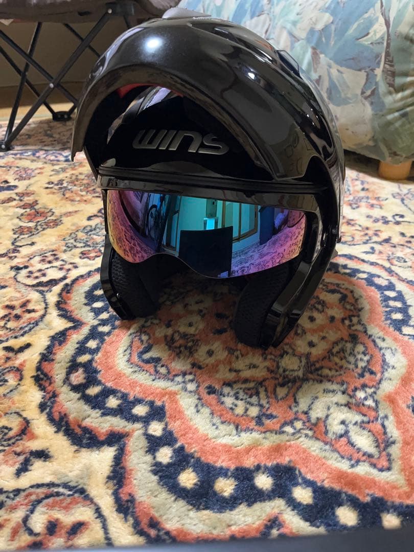 WINS CR-1 フルフェイスヘルメット ブラック（メタリック）Lサイズ