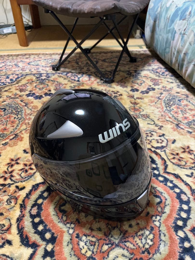 WINS CR-1 フルフェイスヘルメット ブラック（メタリック）Lサイズ
