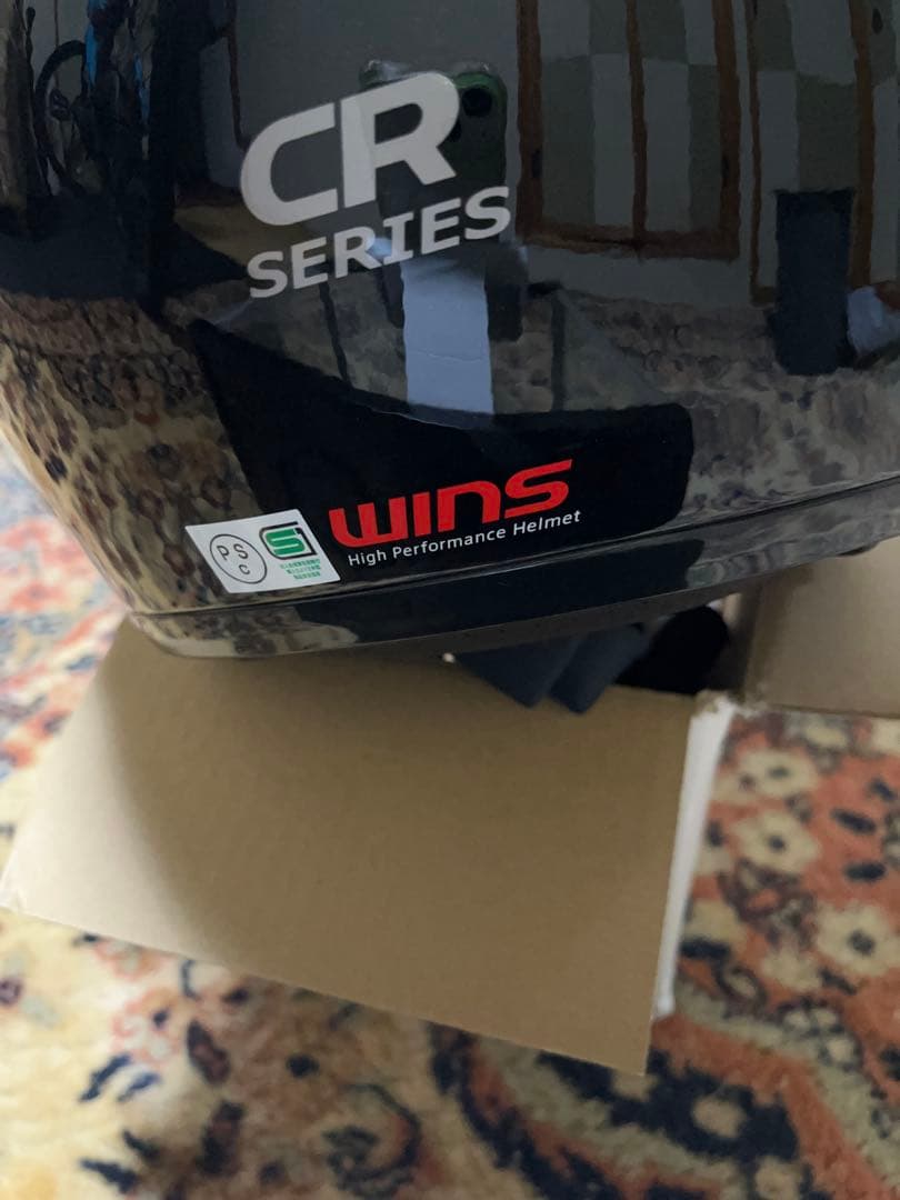 WINS CR-1 フルフェイスヘルメット ブラック（メタリック）Lサイズ