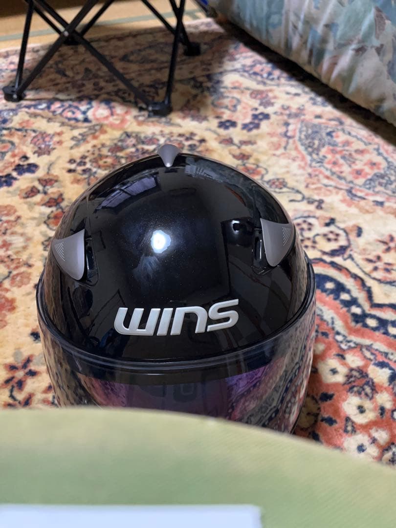 WINS CR-1 フルフェイスヘルメット ブラック（メタリック）Lサイズ