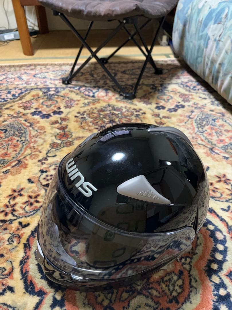 WINS CR-1 フルフェイスヘルメット ブラック（メタリック）Lサイズ