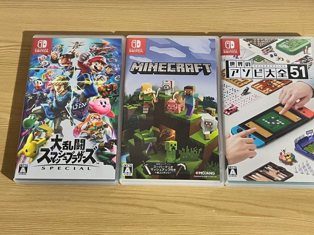 大乱闘スマッシュブラザーズ、世界のアソビ大全、Minecraft