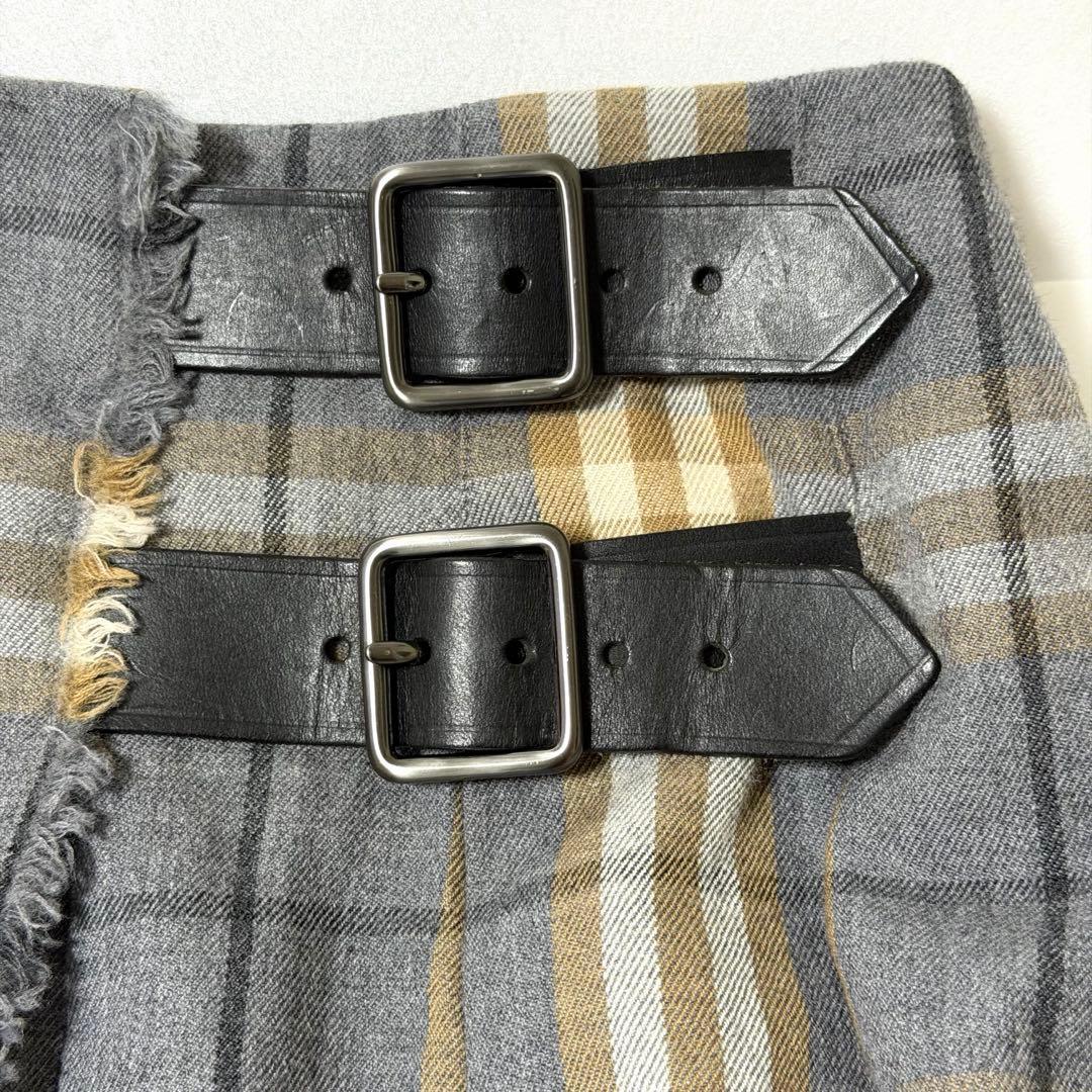 近代モデル BURBERRY LONDON バーバリー キルトスカート ミニスカ