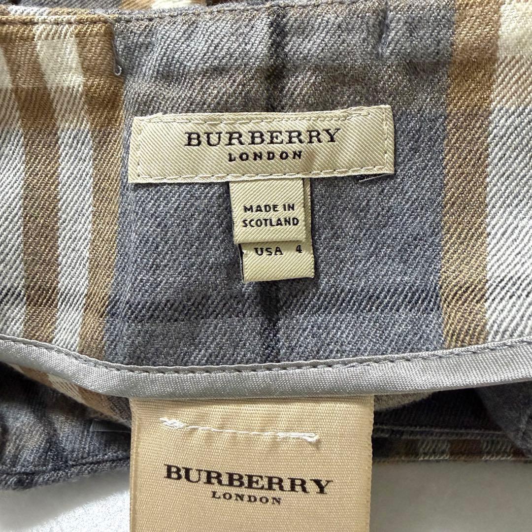 近代モデル BURBERRY LONDON バーバリー キルトスカート ミニスカ