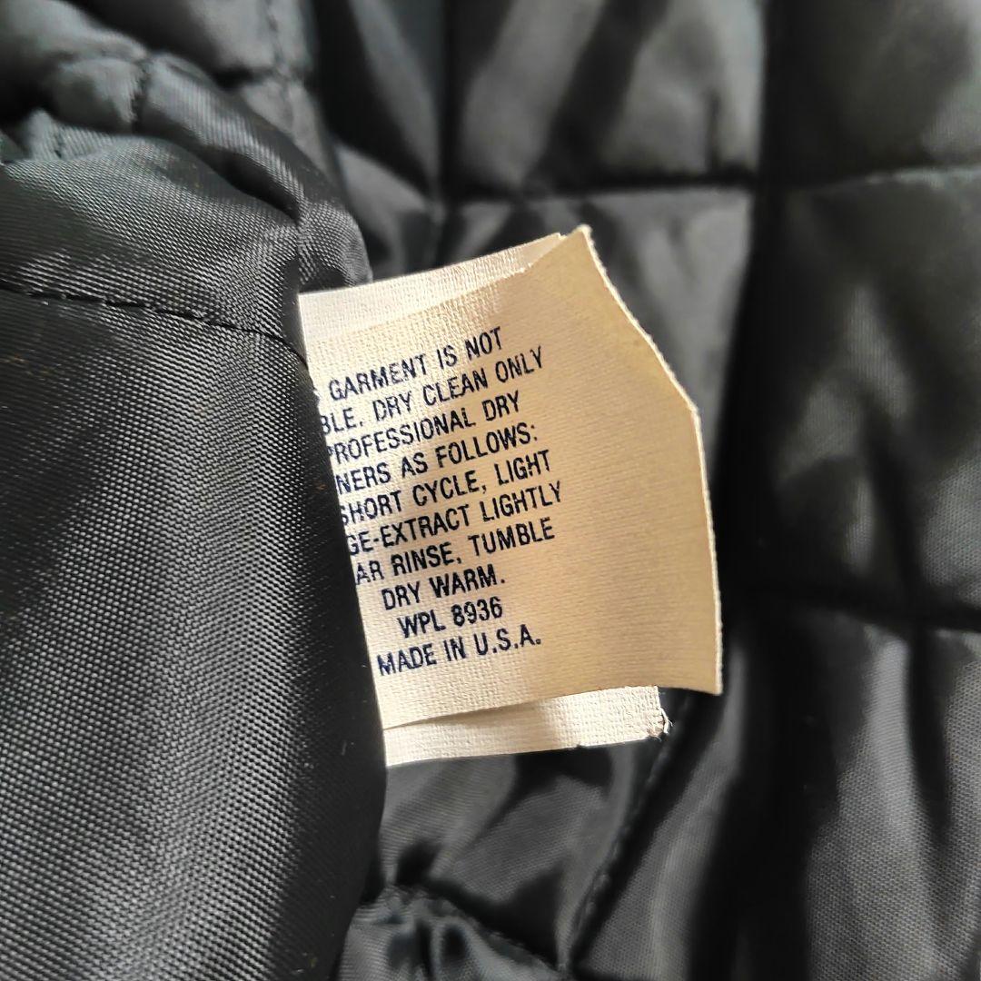 【美品】 DeLONG スタジャン マスタード 袖レザー 38 USA製 本革