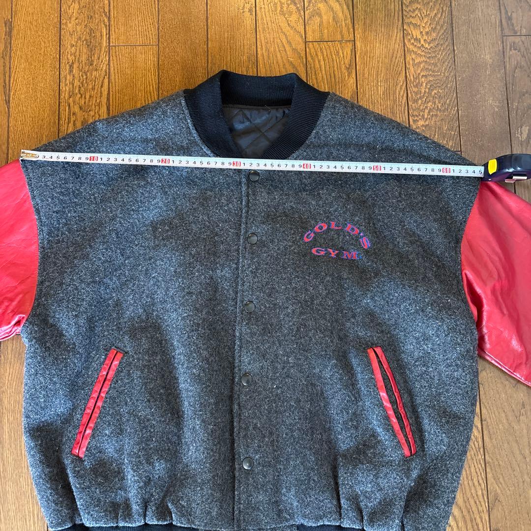 ゴールドジム　スタジャン　gold's gym ジャケット　Lサイズ　ボディビル