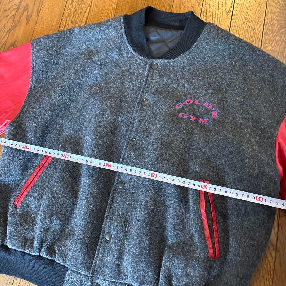 ゴールドジム　スタジャン　gold's gym ジャケット　Lサイズ　ボディビル