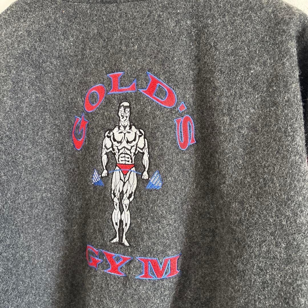 ゴールドジム　スタジャン　gold's gym ジャケット　Lサイズ　ボディビル