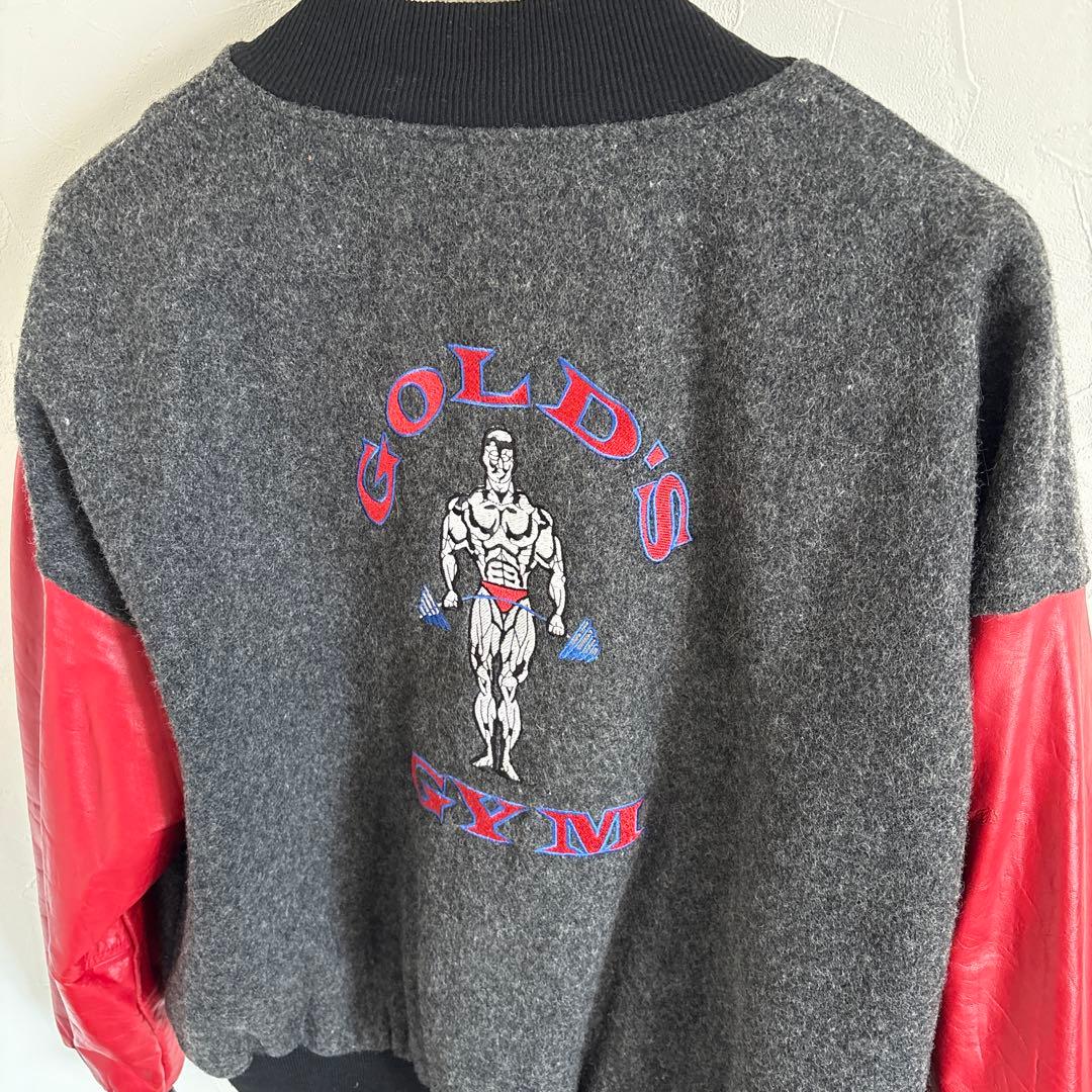 ゴールドジム　スタジャン　gold's gym ジャケット　Lサイズ　ボディビル