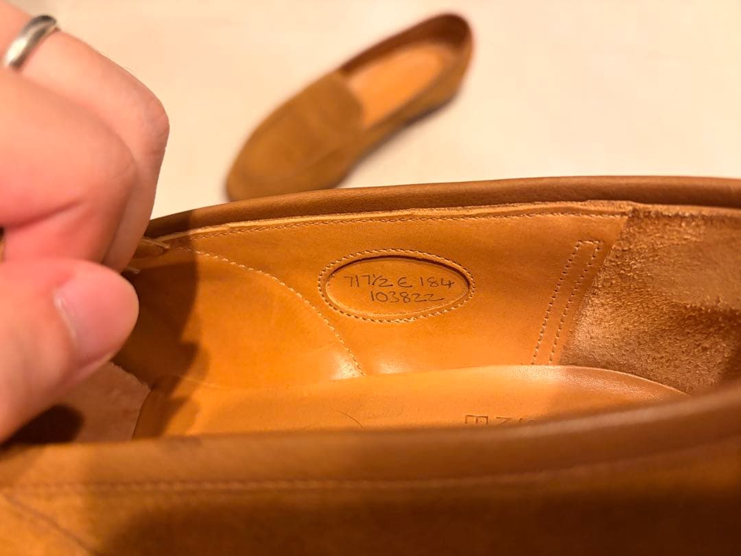 エドワードグリーン スエード ローファー 184E Edward Green