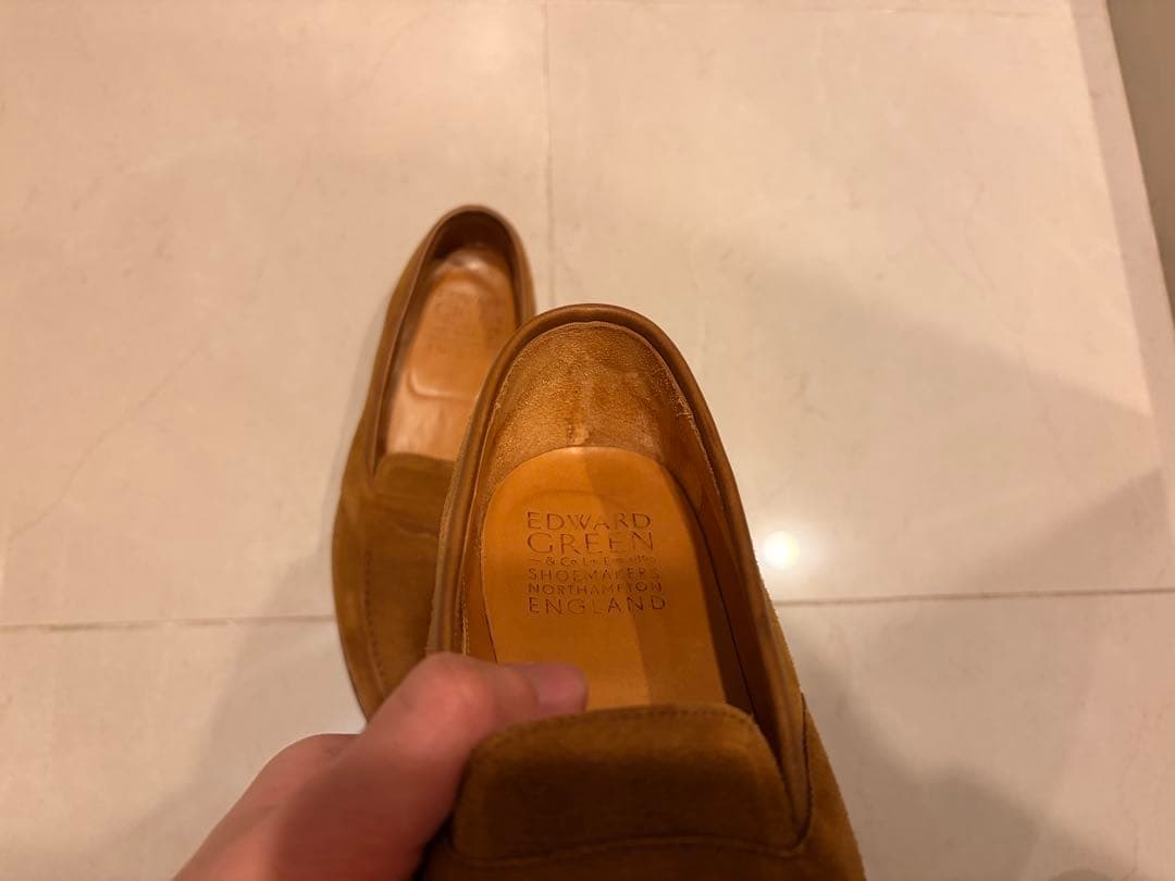 エドワードグリーン スエード ローファー 184E Edward Green