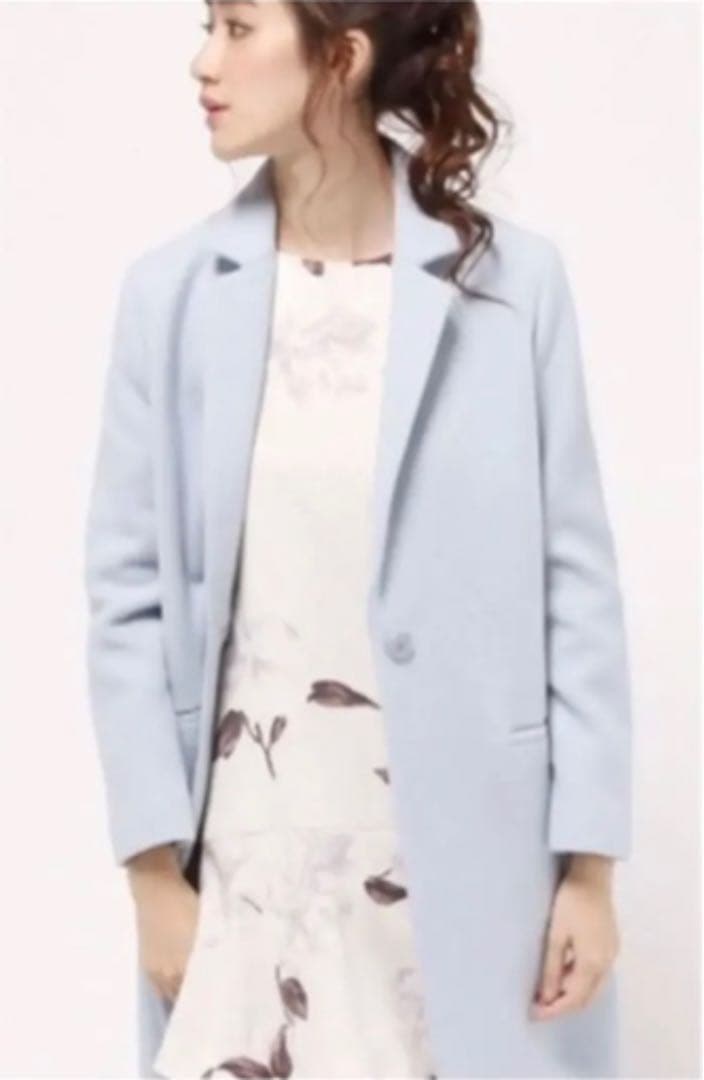 ★FRAY I.D★ アイスブルーチェスターコート