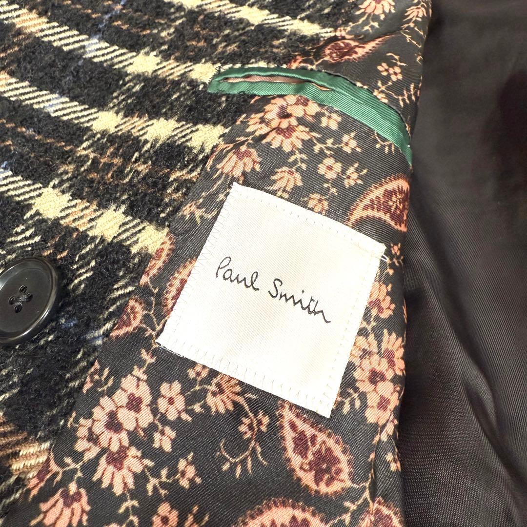 ポールスミス モヘヤxアルパカxウール オーバーサイズチェスターコート マキシ丈