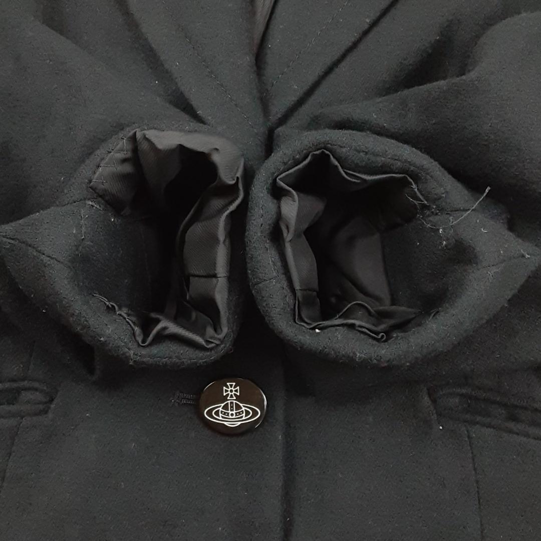 美品◎ヴィヴィアンウエストウッド カシミヤ混 ジャケット 黒 2サイズ