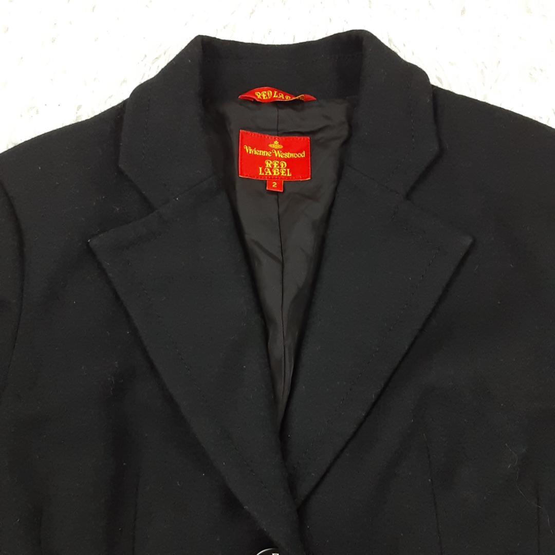 美品◎ヴィヴィアンウエストウッド カシミヤ混 ジャケット 黒 2サイズ