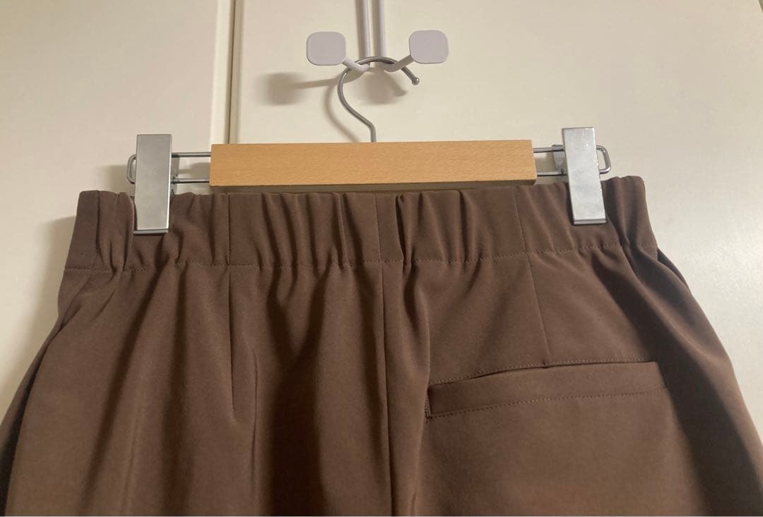 新品同　イッセイミヤケ　パンツ　長ズボン　ブラウン　S-M