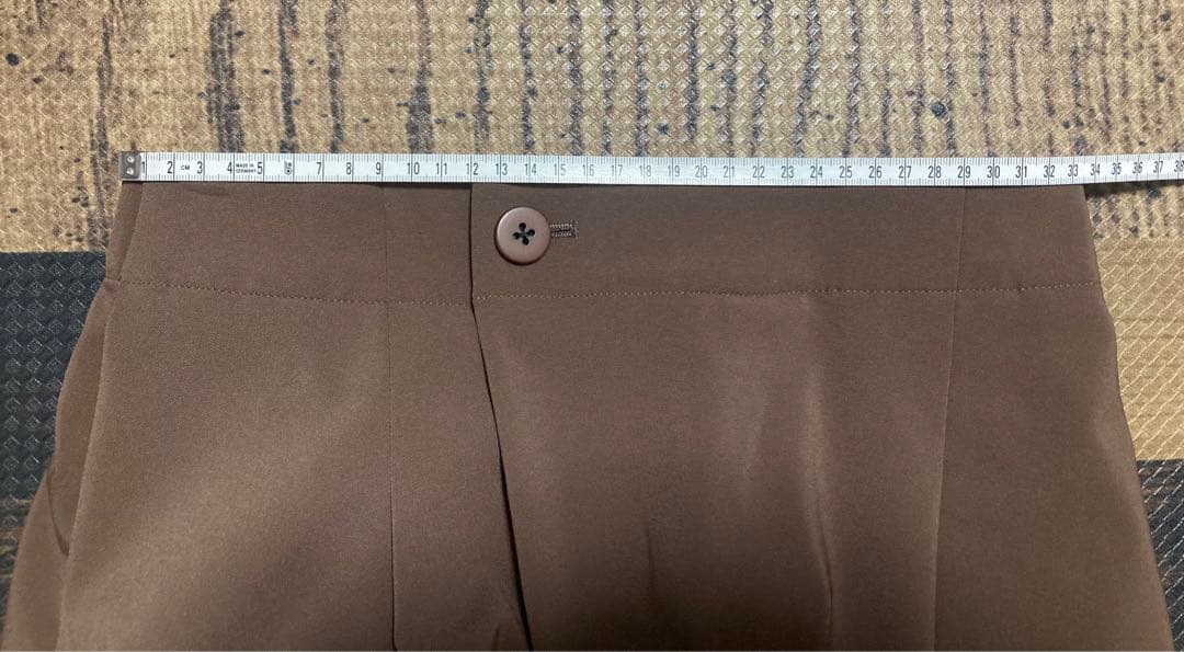 新品同　イッセイミヤケ　パンツ　長ズボン　ブラウン　S-M