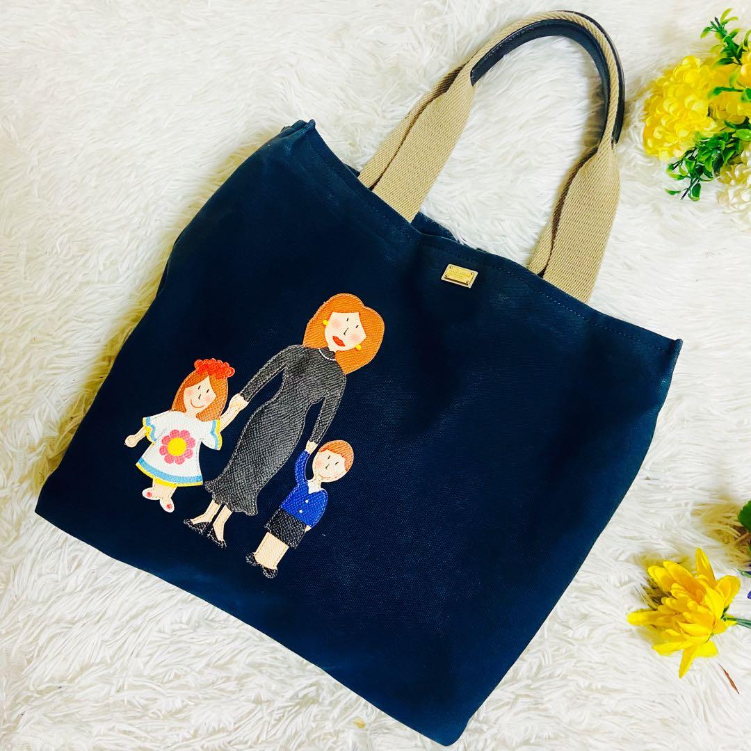 DOLCE&GABBANA✨ドルガバ✨トートバッグ✨アップリケ✨家族✨手提げ✨
