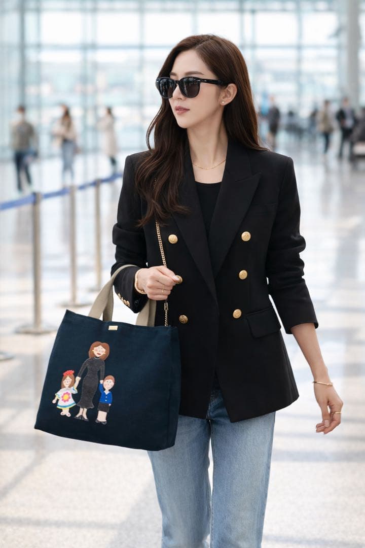 DOLCE&GABBANA✨ドルガバ✨トートバッグ✨アップリケ✨家族✨手提げ✨