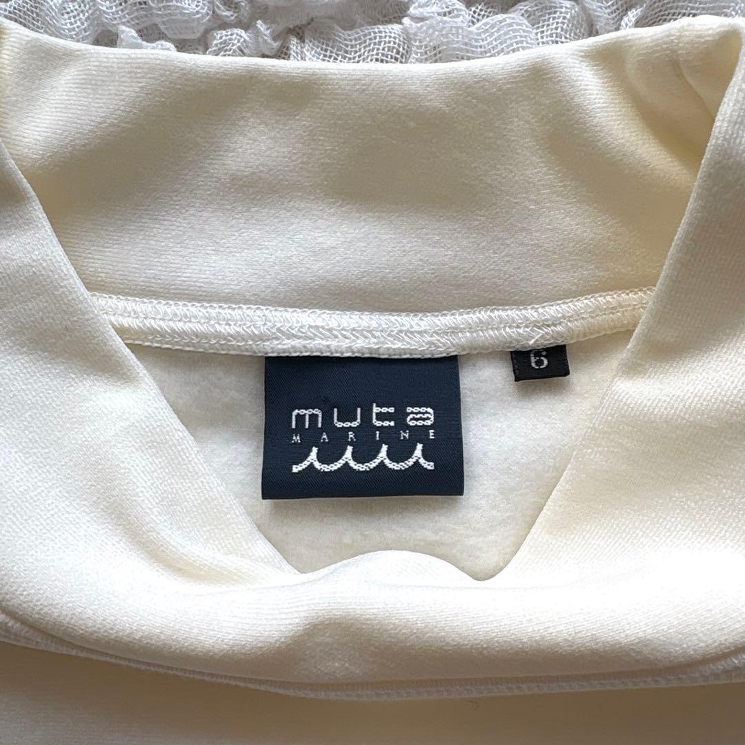 美品 mutaMARINE ムータマリン 裏起毛 モックネック 長袖シャツ 6