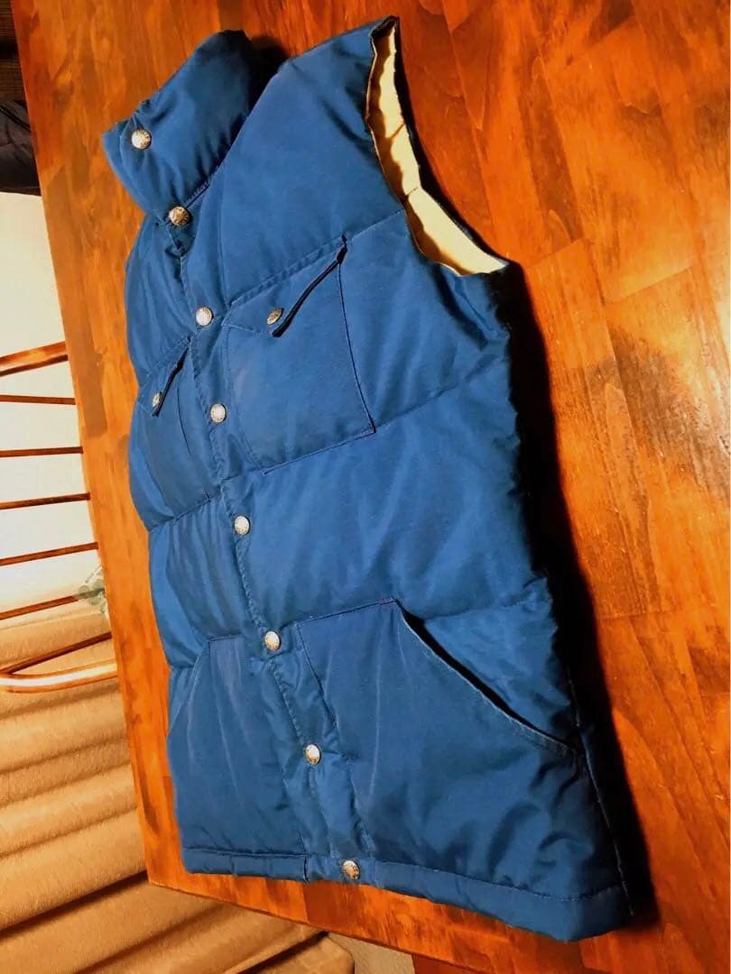 80S　NORTH FACE　茶タグ　ダウンベスト　USA製　ヴィンテージ　美品