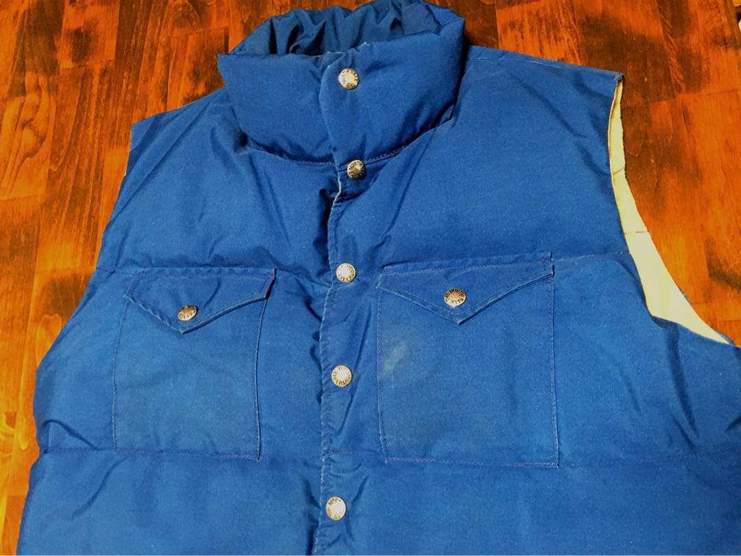 80S　NORTH FACE　茶タグ　ダウンベスト　USA製　ヴィンテージ　美品