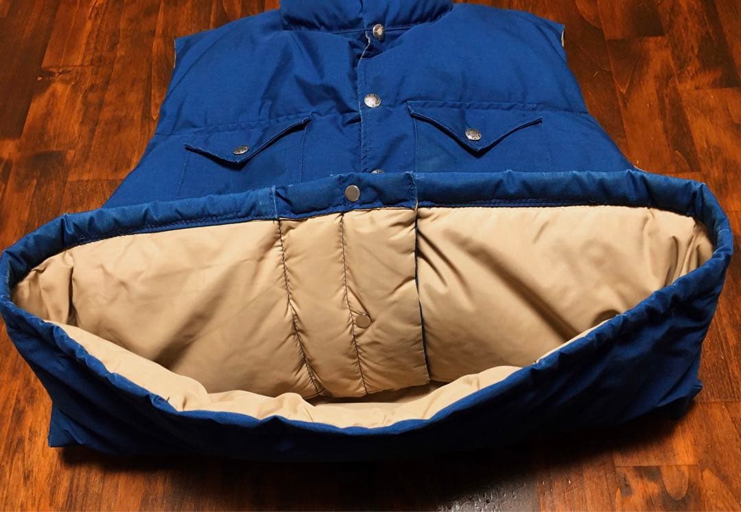 80S　NORTH FACE　茶タグ　ダウンベスト　USA製　ヴィンテージ　美品