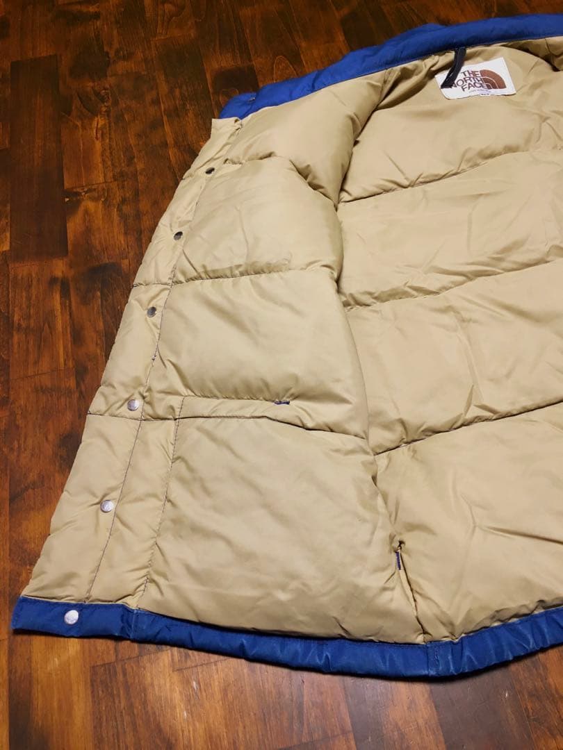 80S　NORTH FACE　茶タグ　ダウンベスト　USA製　ヴィンテージ　美品