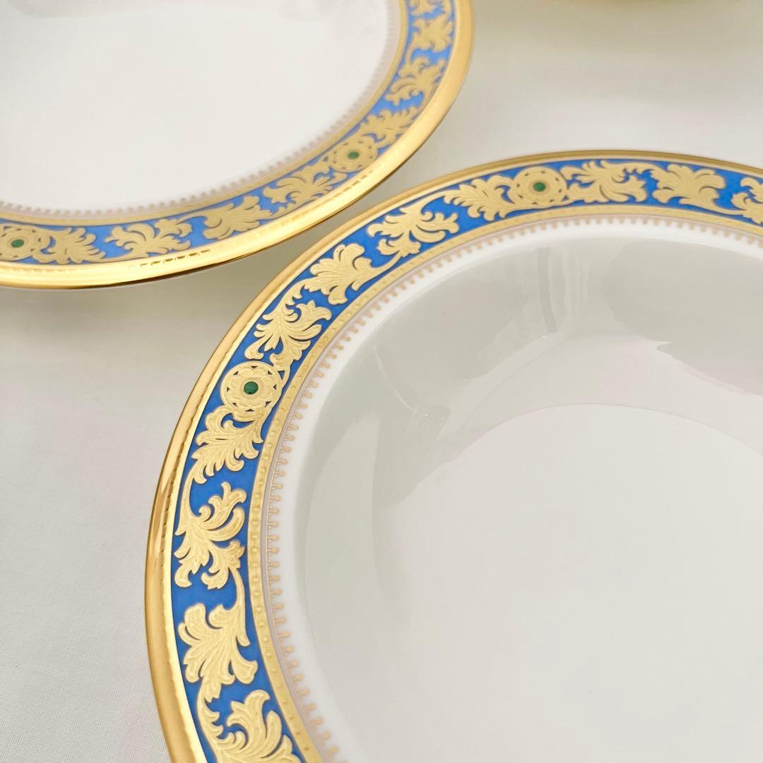 美品　ノリタケ　グランブロシェ ５枚組 16cm ベリー皿　ランプ印