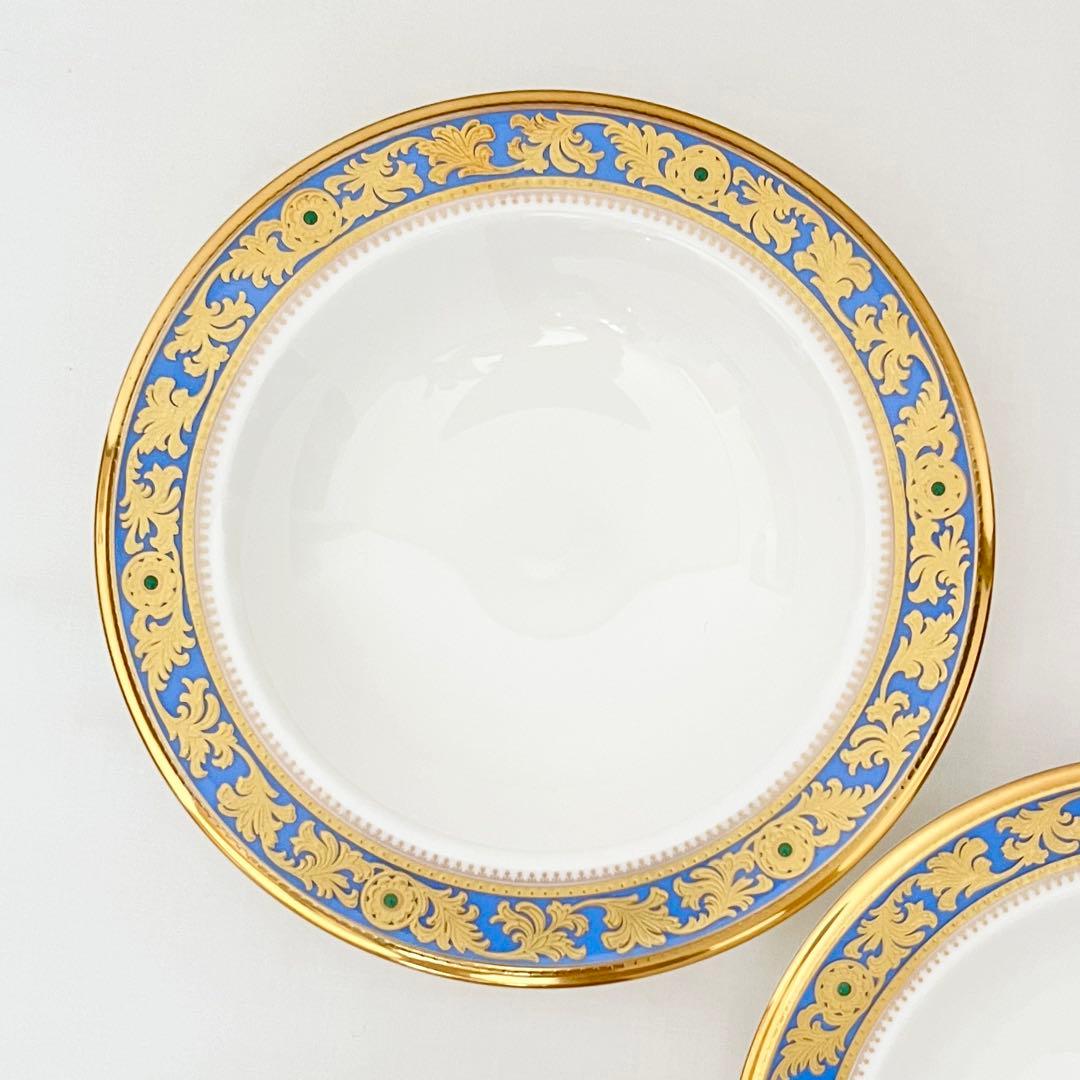 美品　ノリタケ　グランブロシェ ５枚組 16cm ベリー皿　ランプ印