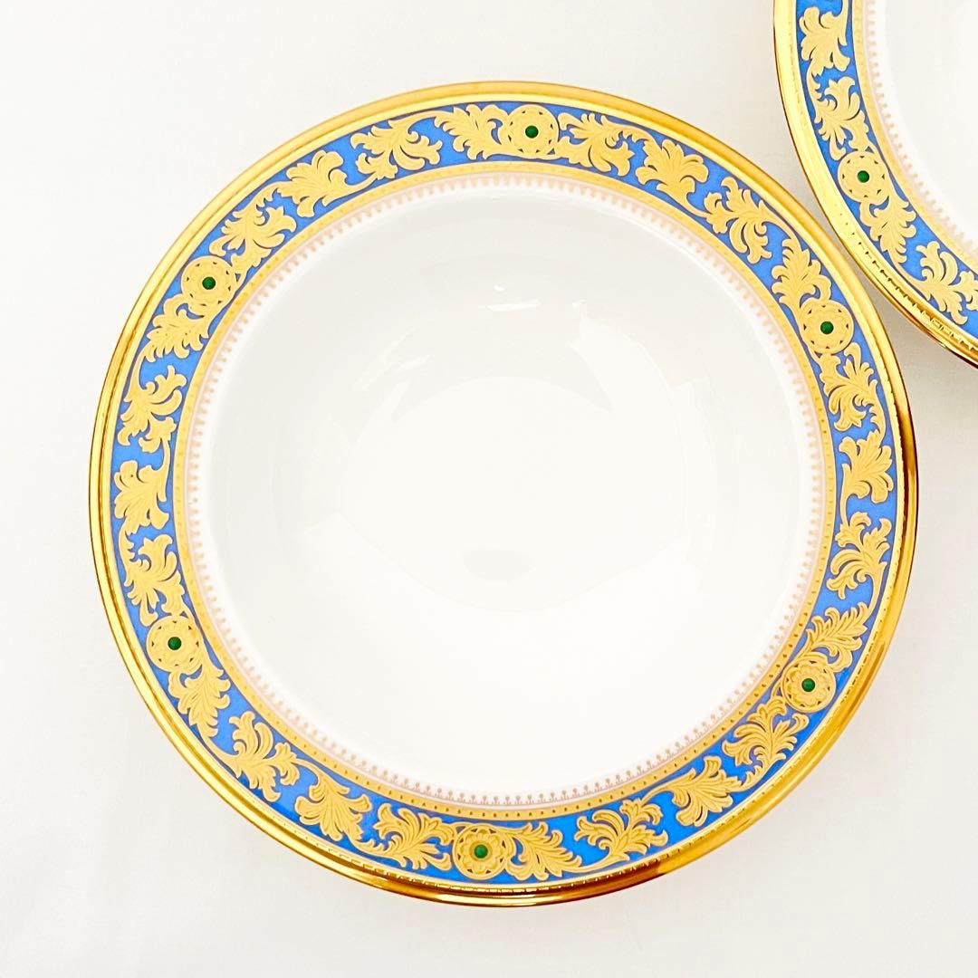 美品　ノリタケ　グランブロシェ ５枚組 16cm ベリー皿　ランプ印