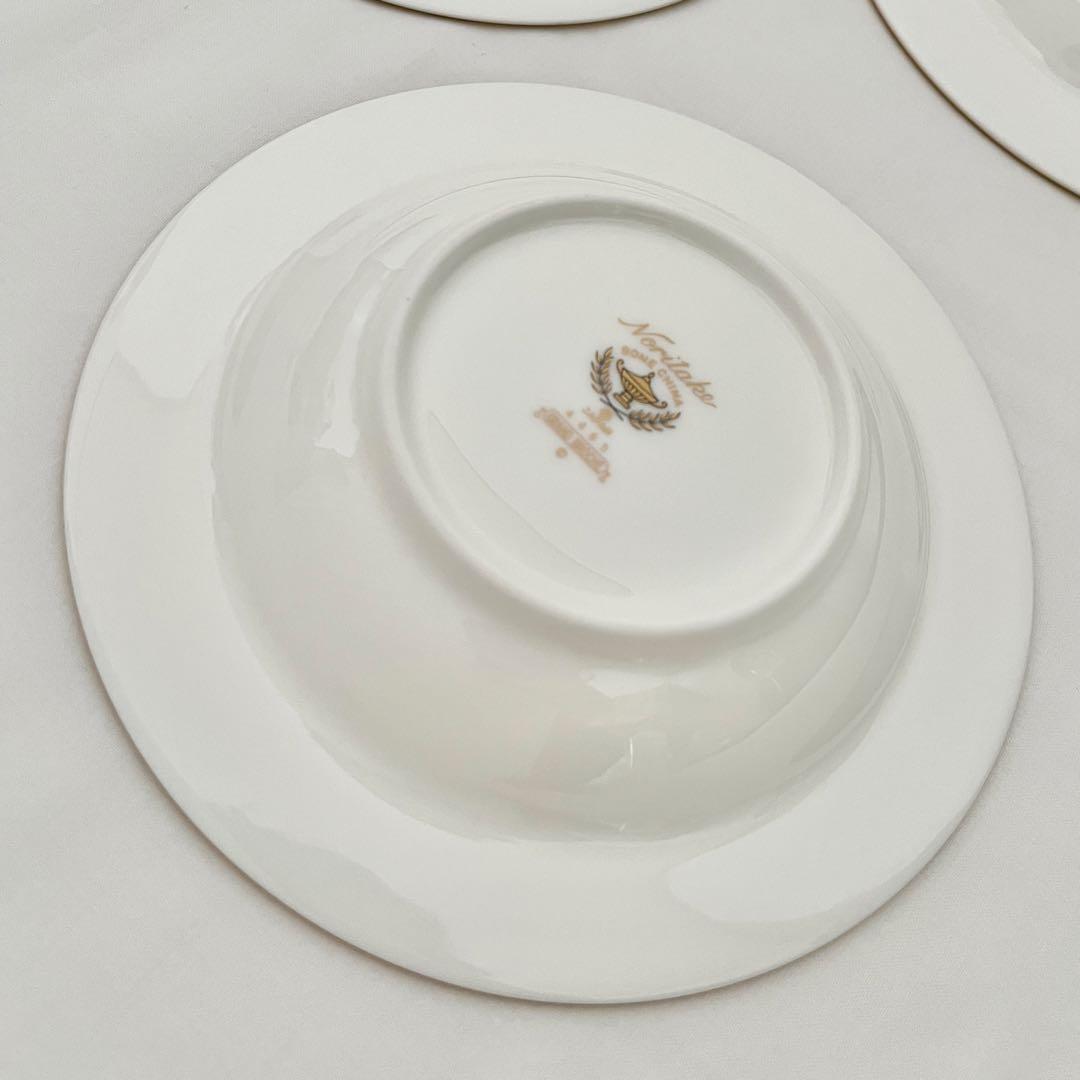 美品　ノリタケ　グランブロシェ ５枚組 16cm ベリー皿　ランプ印