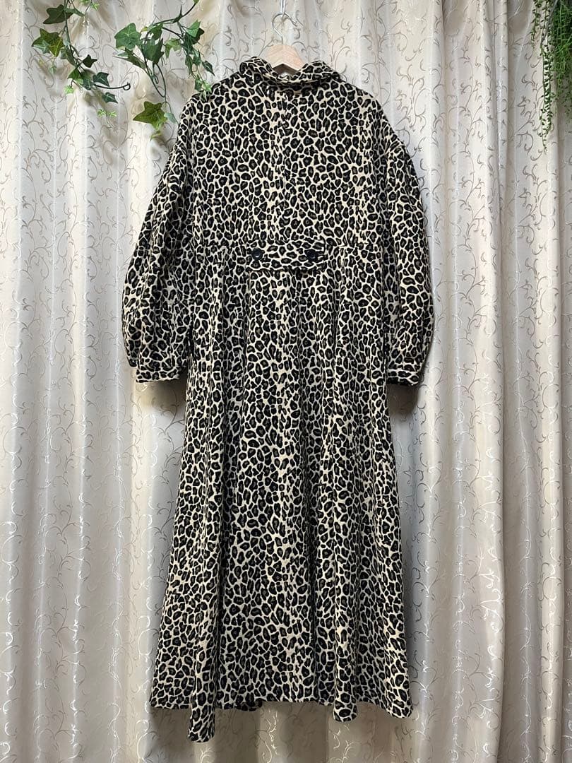 perna ペルナ レオパード ロングコート