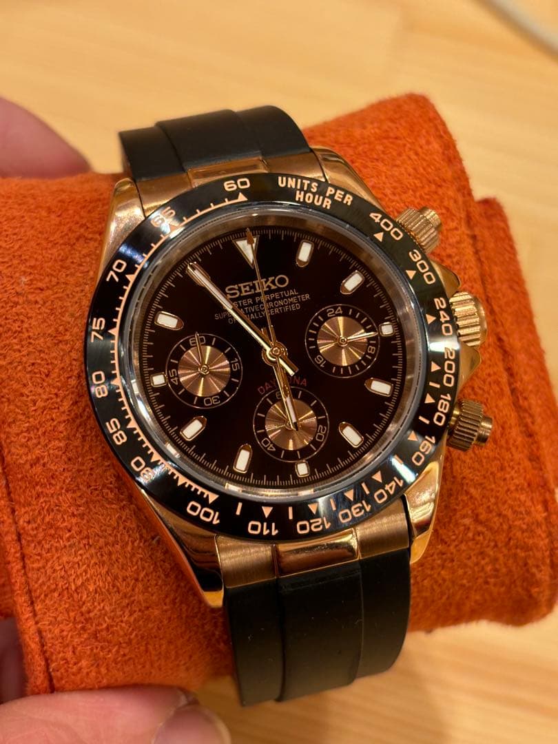 デイトナ　オマージュ　腕時計カスタム vk63 mod