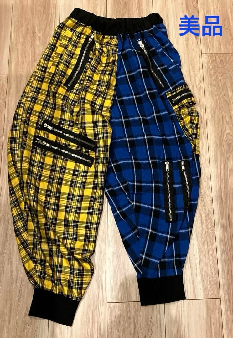 【ankorock】ユニセックス　美品　超パンクバルーン　リブパンツ