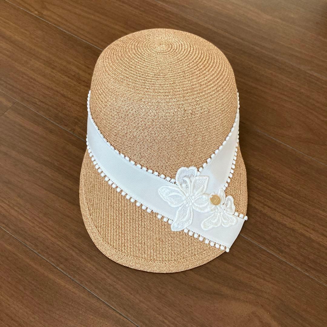 Athena New York IVORY フラワーレースキャップ