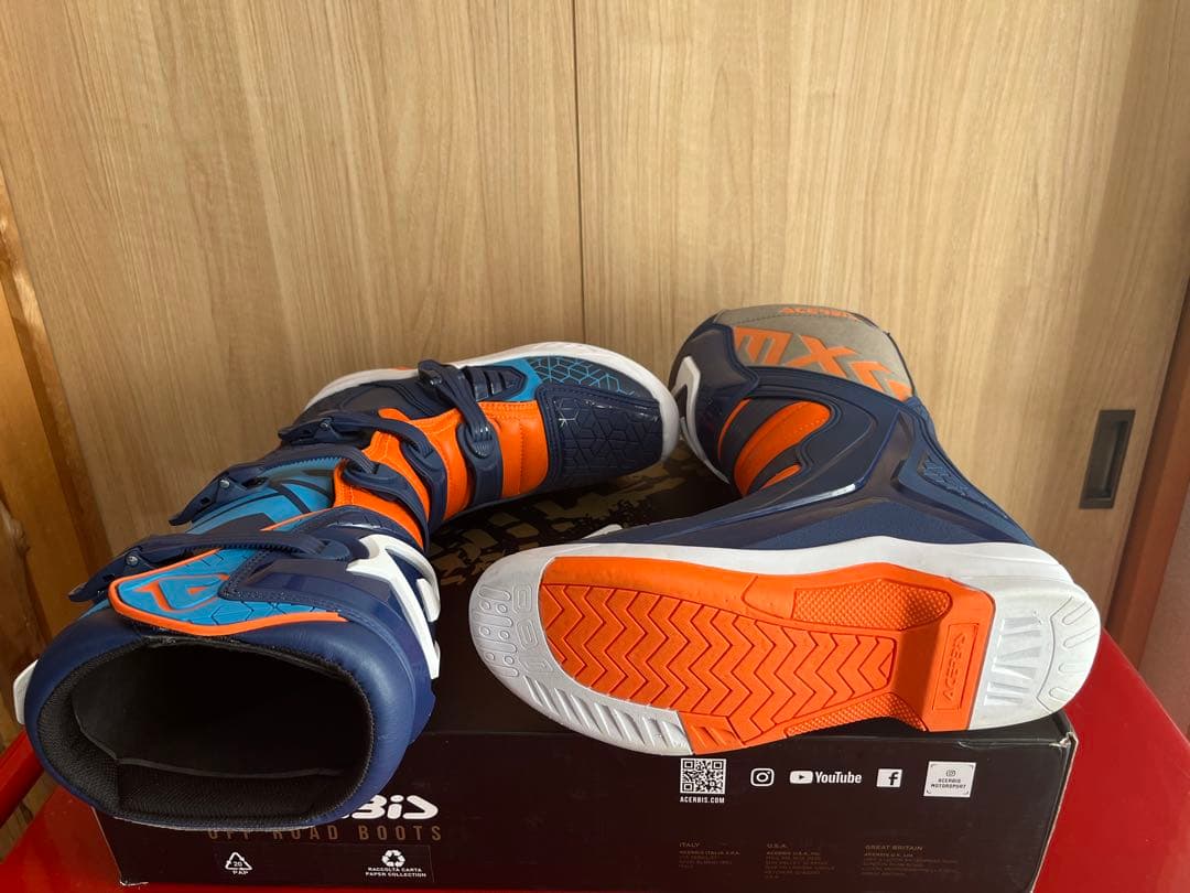 ACERBIS-x-TEAMモトクロスブーツ27.5cm US9 EUR43