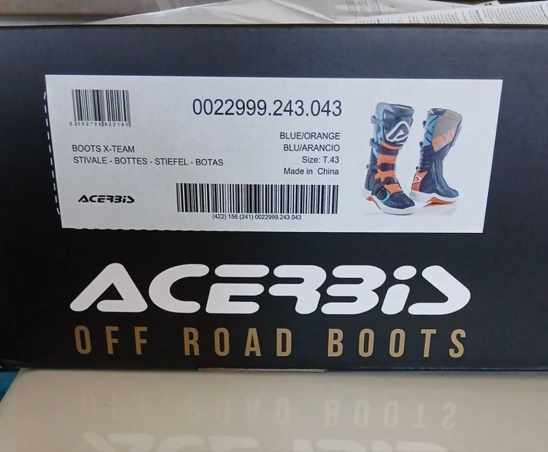 ACERBIS-x-TEAMモトクロスブーツ27.5cm US9 EUR43