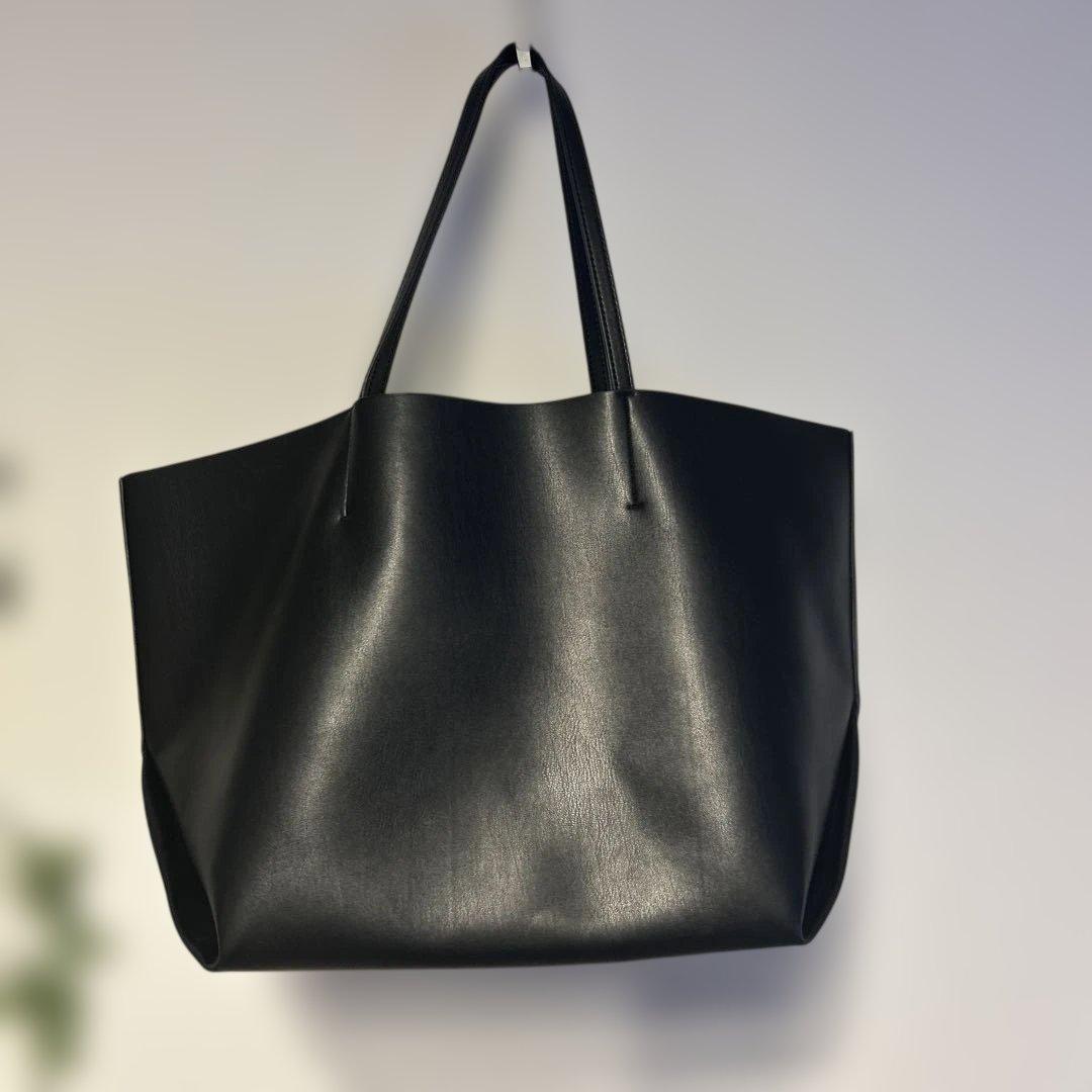 【未使用】&MyuQ アンドミューク　TOTE BAG トート　ブラックA4