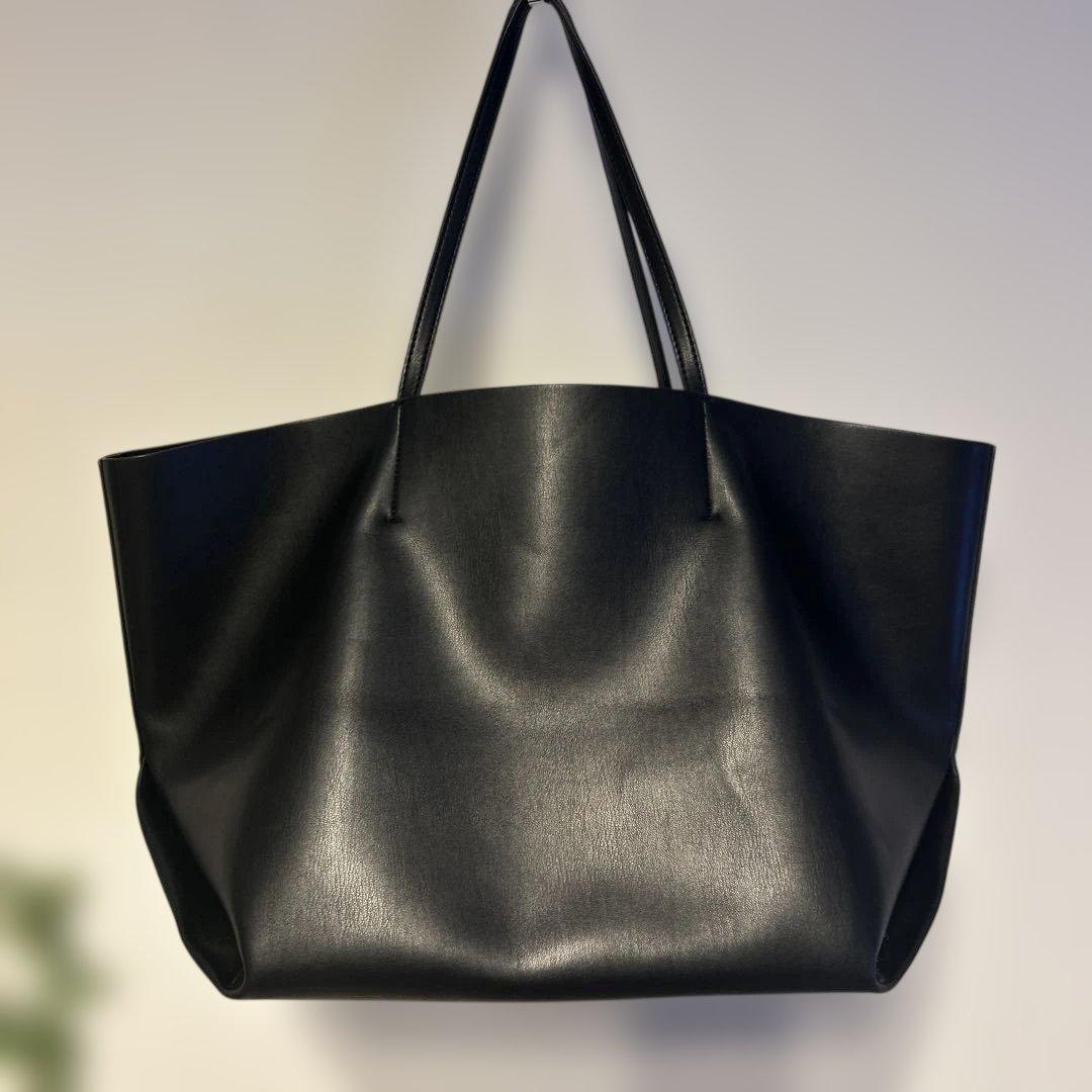 【未使用】&MyuQ アンドミューク　TOTE BAG トート　ブラックA4