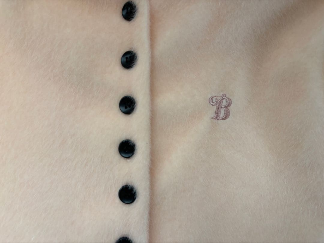 bibiy ペプラムカーディガン ピンク