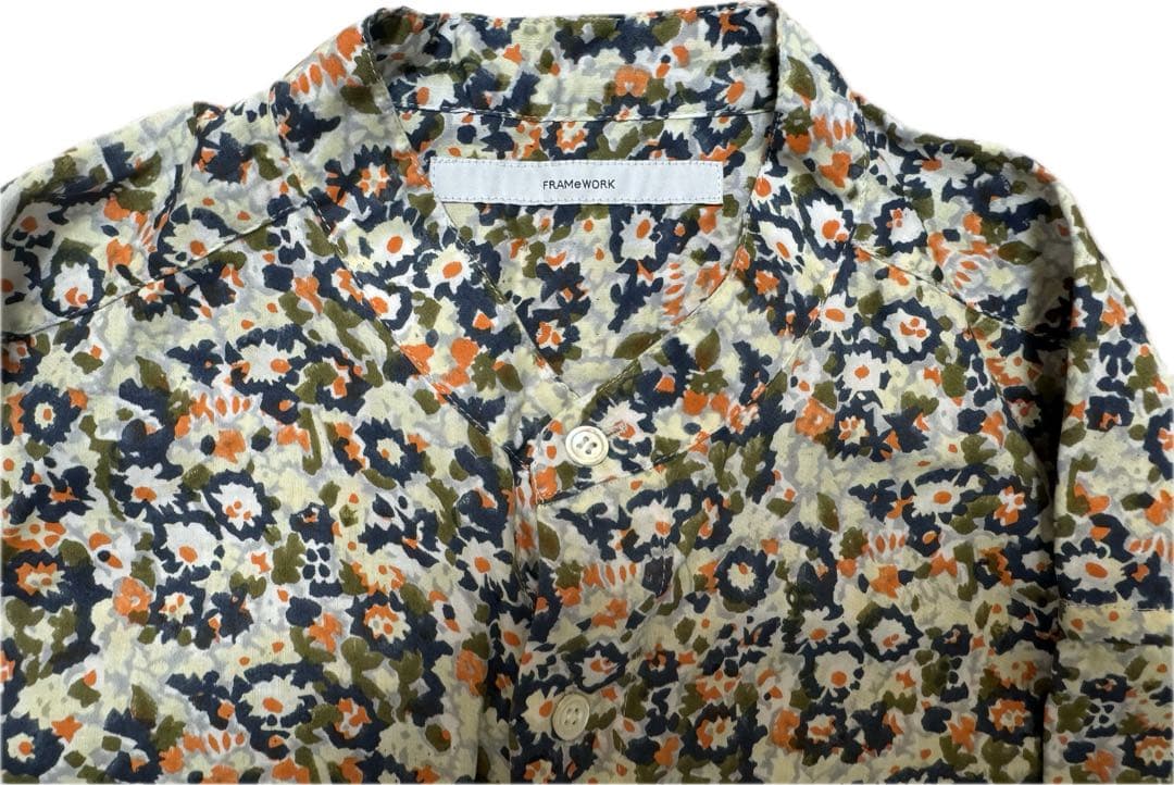 【未使用新品】 FRAMeWORK 80サテンブロックプリントオールインワン