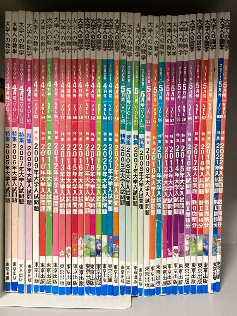 大学への数学 4月/5月 18年分 ※2020.5抜け