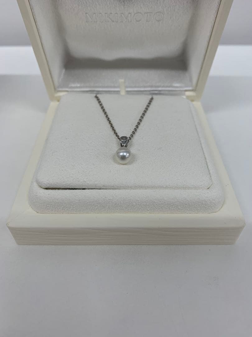 MIKIMOTO 真珠 ペンダントネックレス　約6ミリ