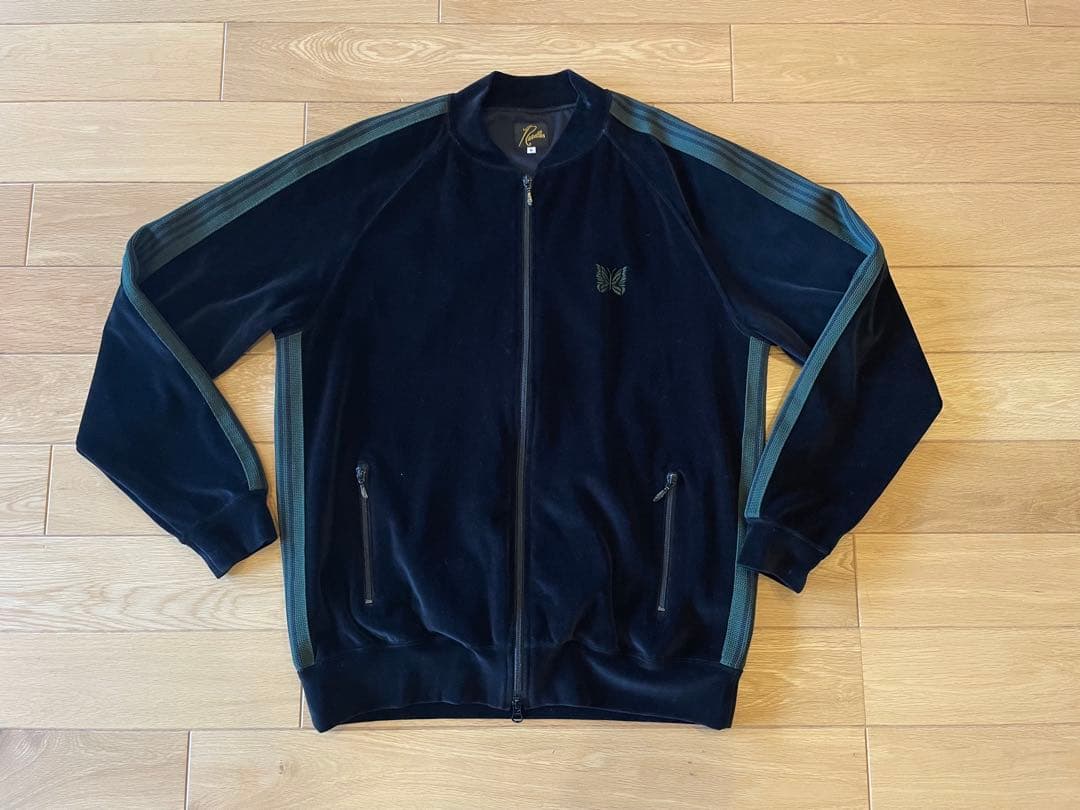 Needles TRACK JACKET ベロア ブラック 24AW