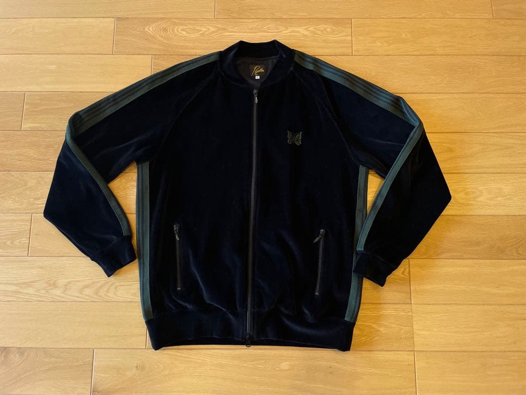 Needles TRACK JACKET ベロア ブラック 24AW