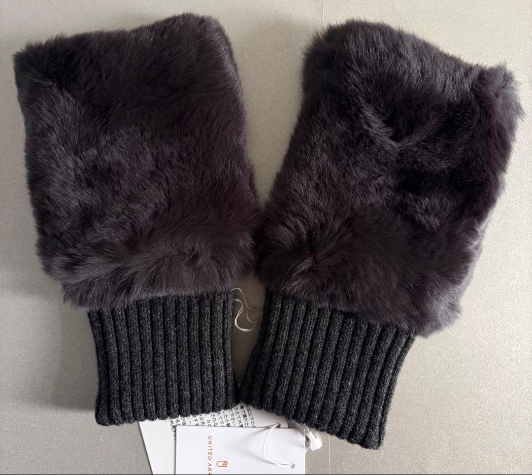 ユナイテッドアローズ フィンガーレスグローブ レッキスラビットファー