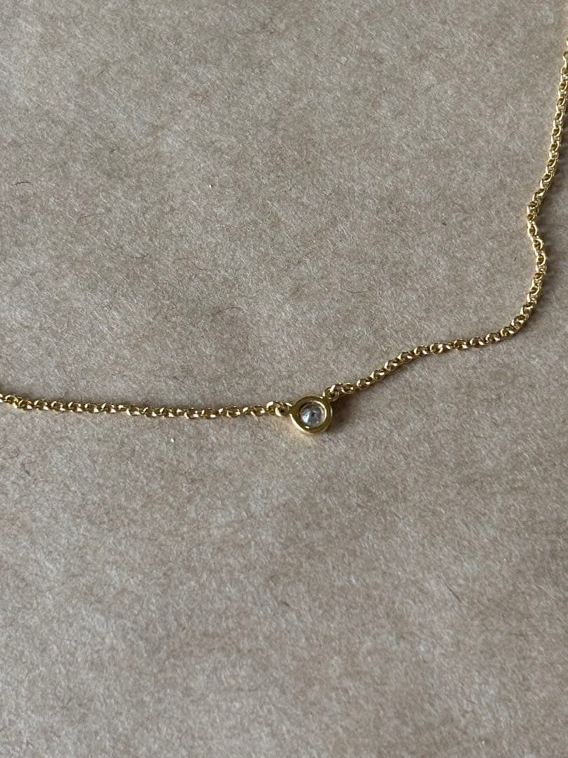 ダイヤモンド バイザヤード　750 ネックレス　一粒ダイヤ　⚠️本日限定お値引き