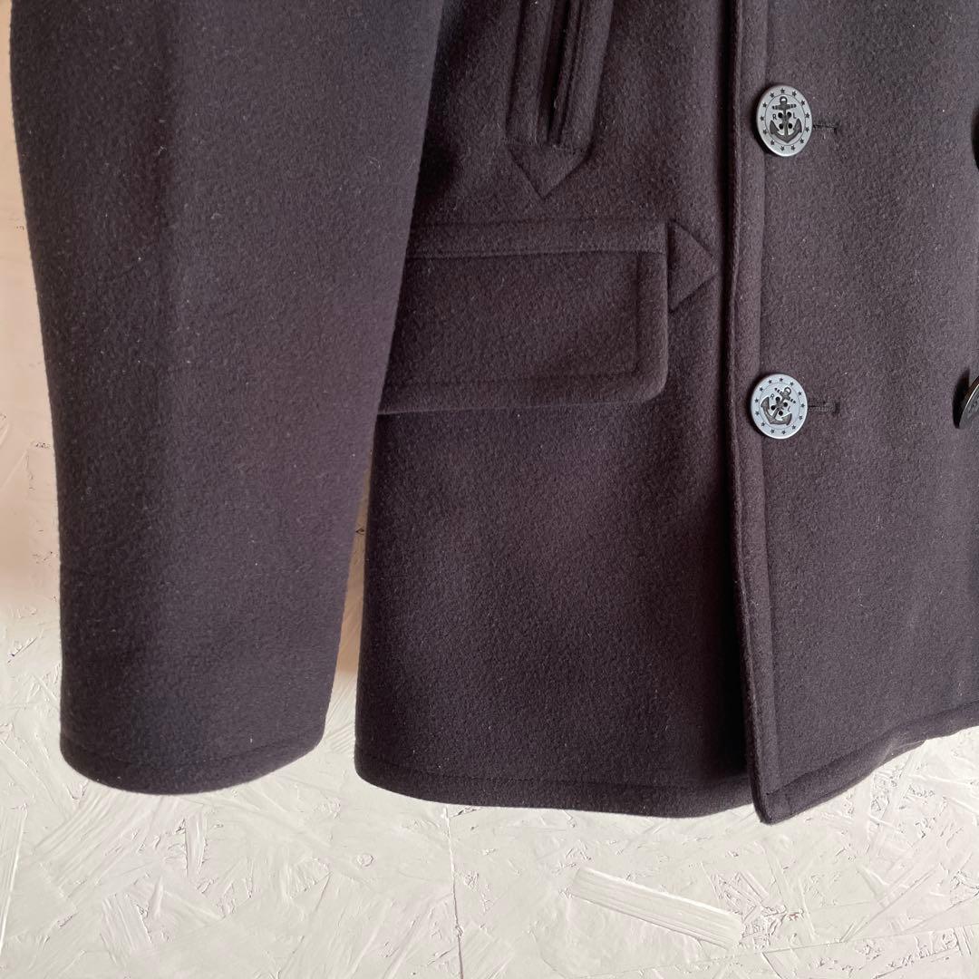 【POLO Ralph Lauren】ウールメルトンピーコート　ネイビー　M