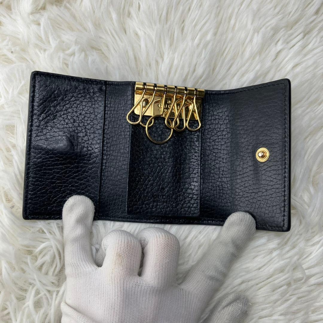 【未使用に近い】 グッチ 6連 キーケース スプリーム GG マーモント